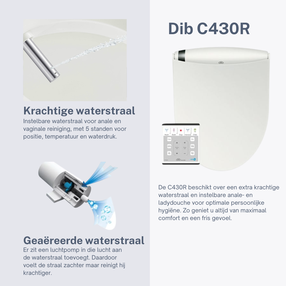 Douche wc Dib C430R bidet design - Afbeelding 3