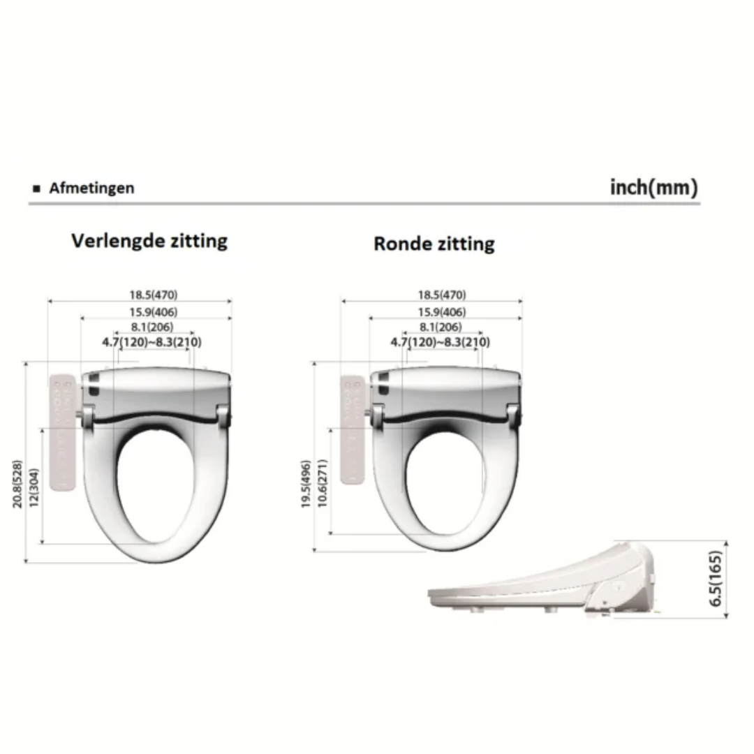 Douche wc Dib C430R bidet design - Afbeelding 9
