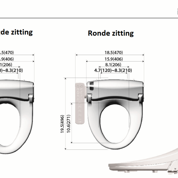 Douche wc Dib C430 bidet design - Afbeelding 13