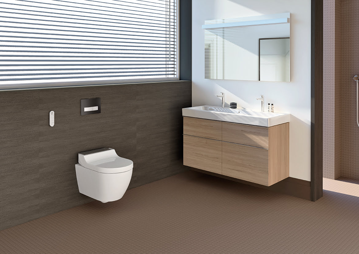 toilet met sproeier