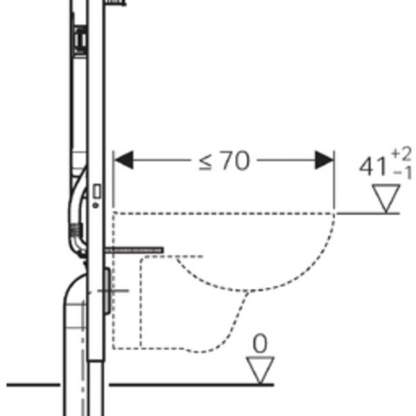 Geberit Duofix Sigma 8 cm Inbouwreservoir met frame - Afbeelding 4