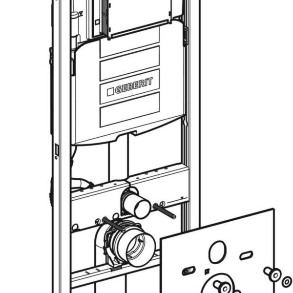 Geberit Duofix Sigma 12 cm Inbouwreservoir met frame - Afbeelding 9