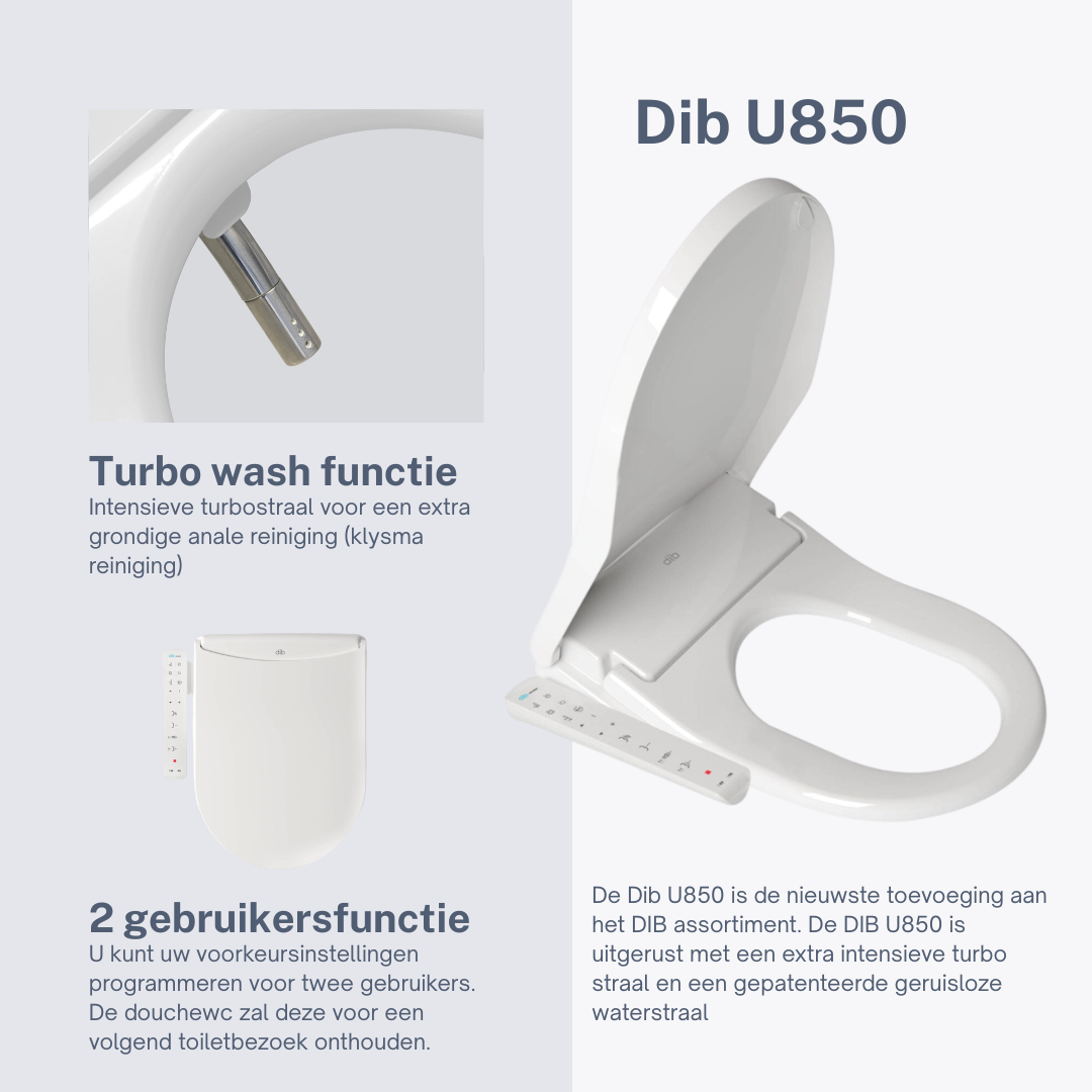 Douche wc Dib U850 - bidet design - Afbeelding 3