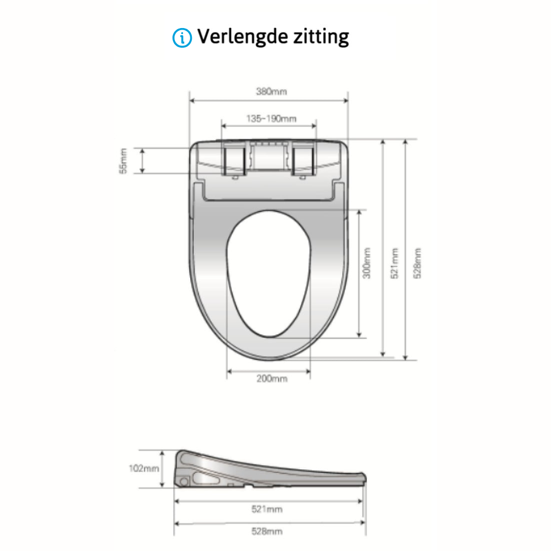 Douche wc Dib U850 - bidet design - Afbeelding 16