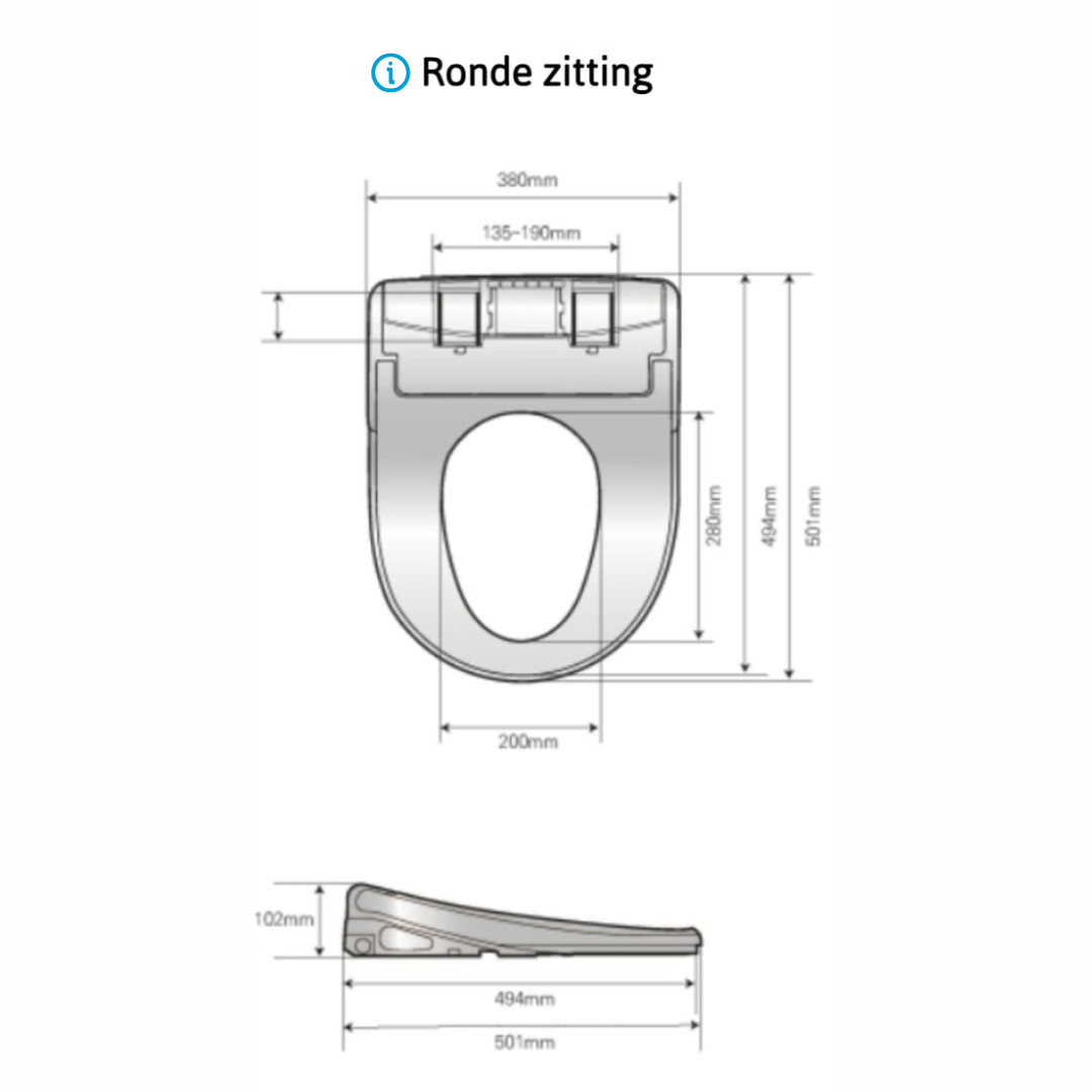 Douche wc Dib U850 - bidet design - Afbeelding 14