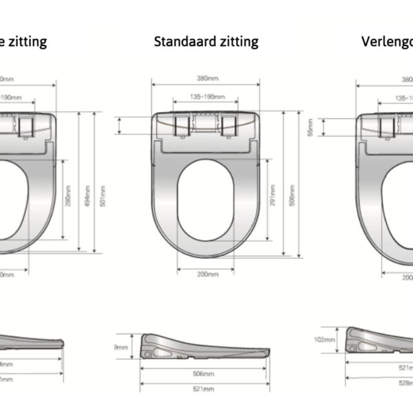 Douche wc Dib U850R - bidet design - Afbeelding 8