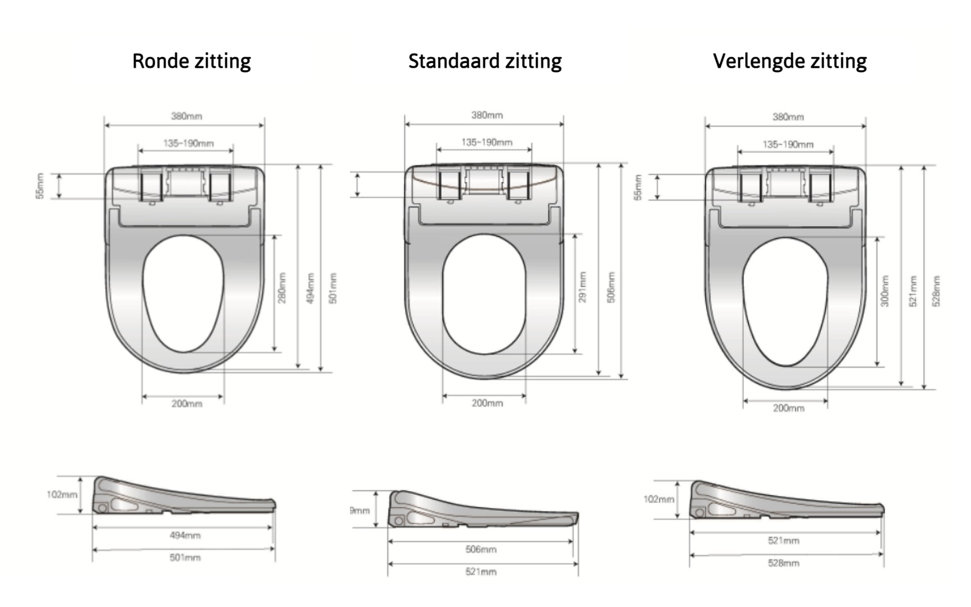 Douche wc Dib U850R - bidet design - Afbeelding 8