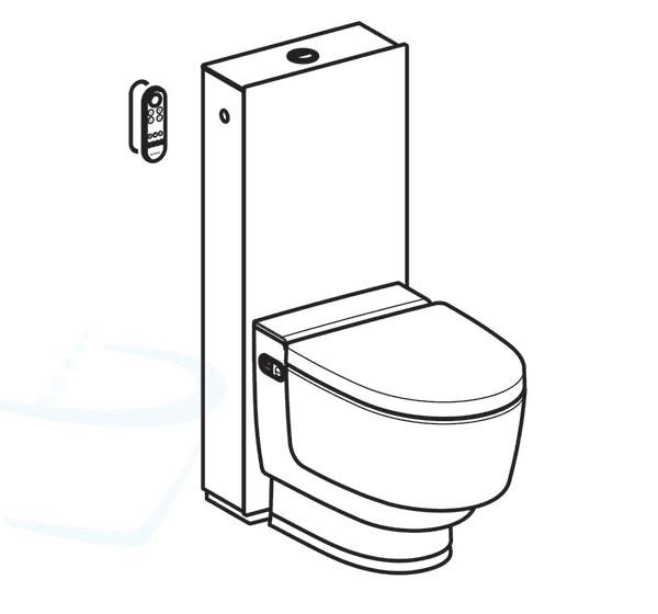 Geberit Aquaclean - Mera Classic met geïntegreerd voorbouwreservoir - Afbeelding 4