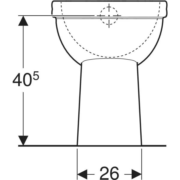 Geberit 300 Comfort Closet - 45 cm hoog - Afbeelding 4