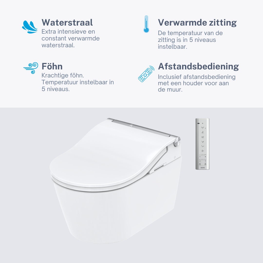 Toto Washlet RW autoflush - Inclusief afstandsbediening - Afbeelding 2