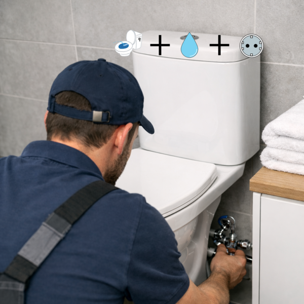 Water + Elektra + Bidet installatie