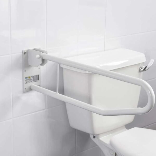 Opklapbare Toiletbeugel - Wandmontage - Wit - 70 cm