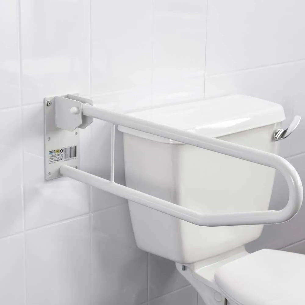 Opklapbare Toiletbeugel - Wandmontage - Wit - 70 cm