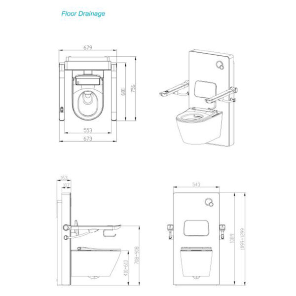Elektrische Toiletlift met Geïntegreerd Toilet - Afbeelding 5