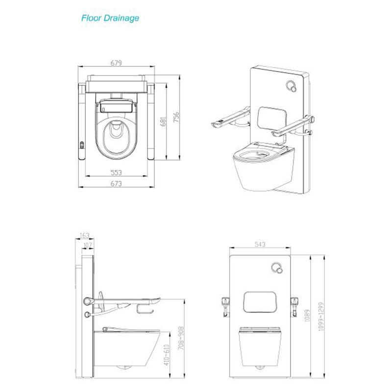 Elektrische Toiletlift met Geïntegreerd Toilet - Afbeelding 5