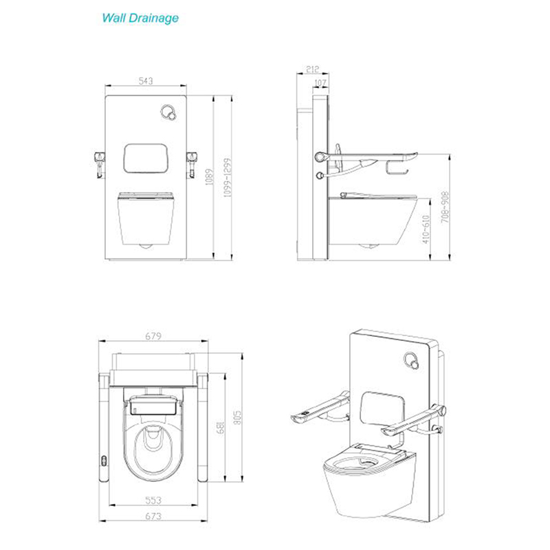 Elektrische Toiletlift met Geïntegreerd Toilet - Afbeelding 6