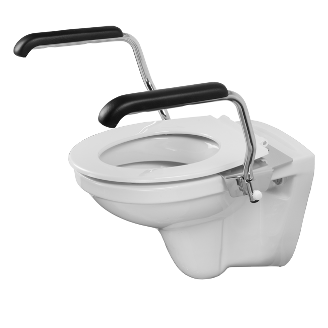 Toiletbeugelset - RVS Armsteunen voor Extra Ondersteuning - Afbeelding 2
