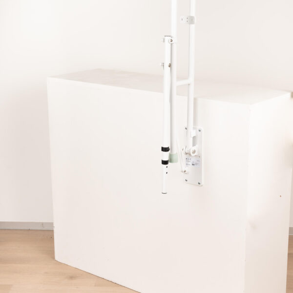 Homecare Opklapbare Toiletbeugel met Steunvoet - Verstelbare Toiletsteun - Wit - Afbeelding 7