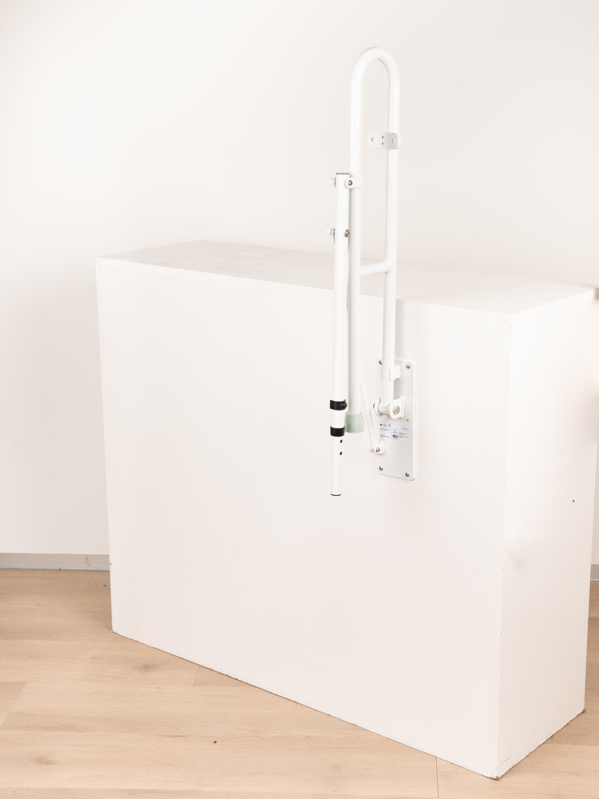 Homecare Opklapbare Toiletbeugel met Steunvoet - Verstelbare Toiletsteun - Wit - Afbeelding 7