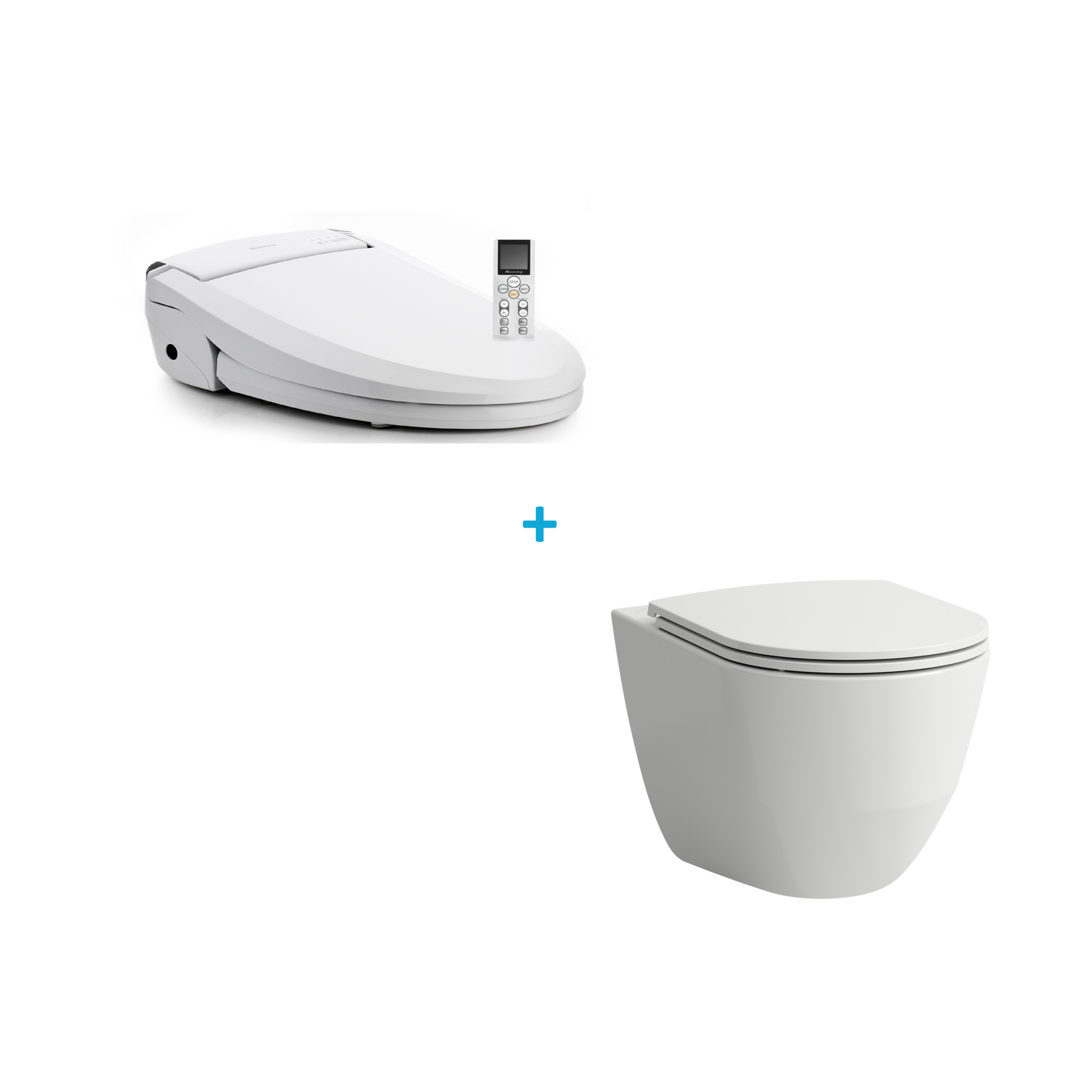 Blooming 1060 + Laufen pro wandcloset rimless - verhoogd +7 cm - wit