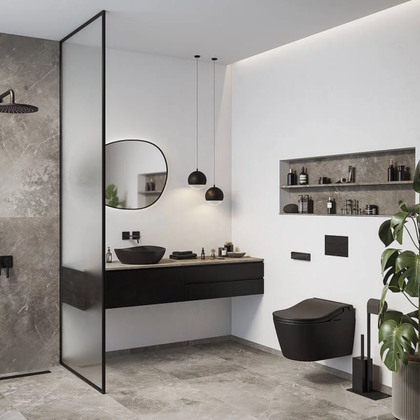 Alternative view of WASHLET® RW - mat zwart