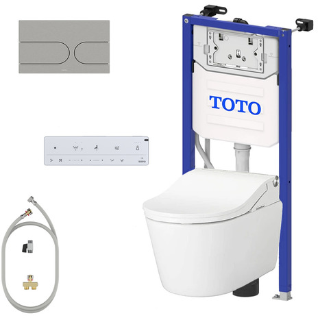 TOTO RW installatieset - Complete installatieset voor de TOTO RW - inc autoflush – witte details